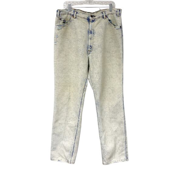 Vintage Levis Mens Size W38 L30 Silver Medal Light Acid Wash Distressed Jeans - Picture 1 of 11